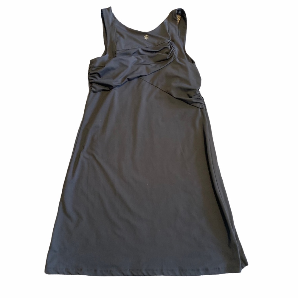 Athleta Black Sleeveless A-Line Dress
